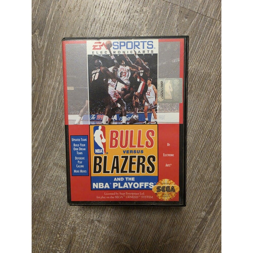 Bulls vs. Blazers and the NBA Playoffs Sega Genesis 1993